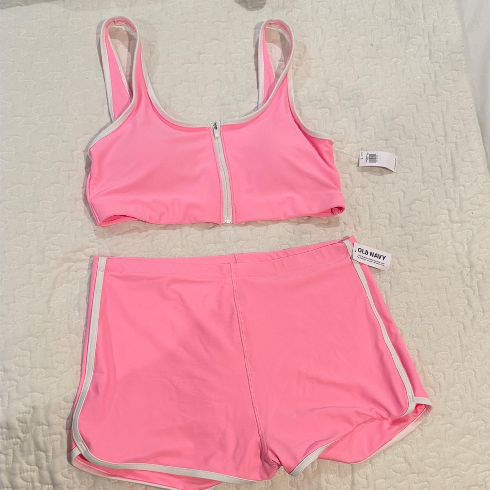 Old Navy Pink Swimwear Set